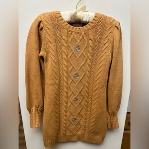 Cozy Knit Dress in Rich Tan